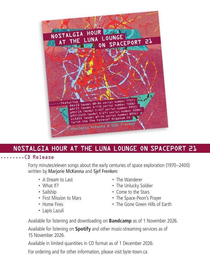 Nostalgia Hour at the Luna Lounge on Spaceport 21 - CD release poster